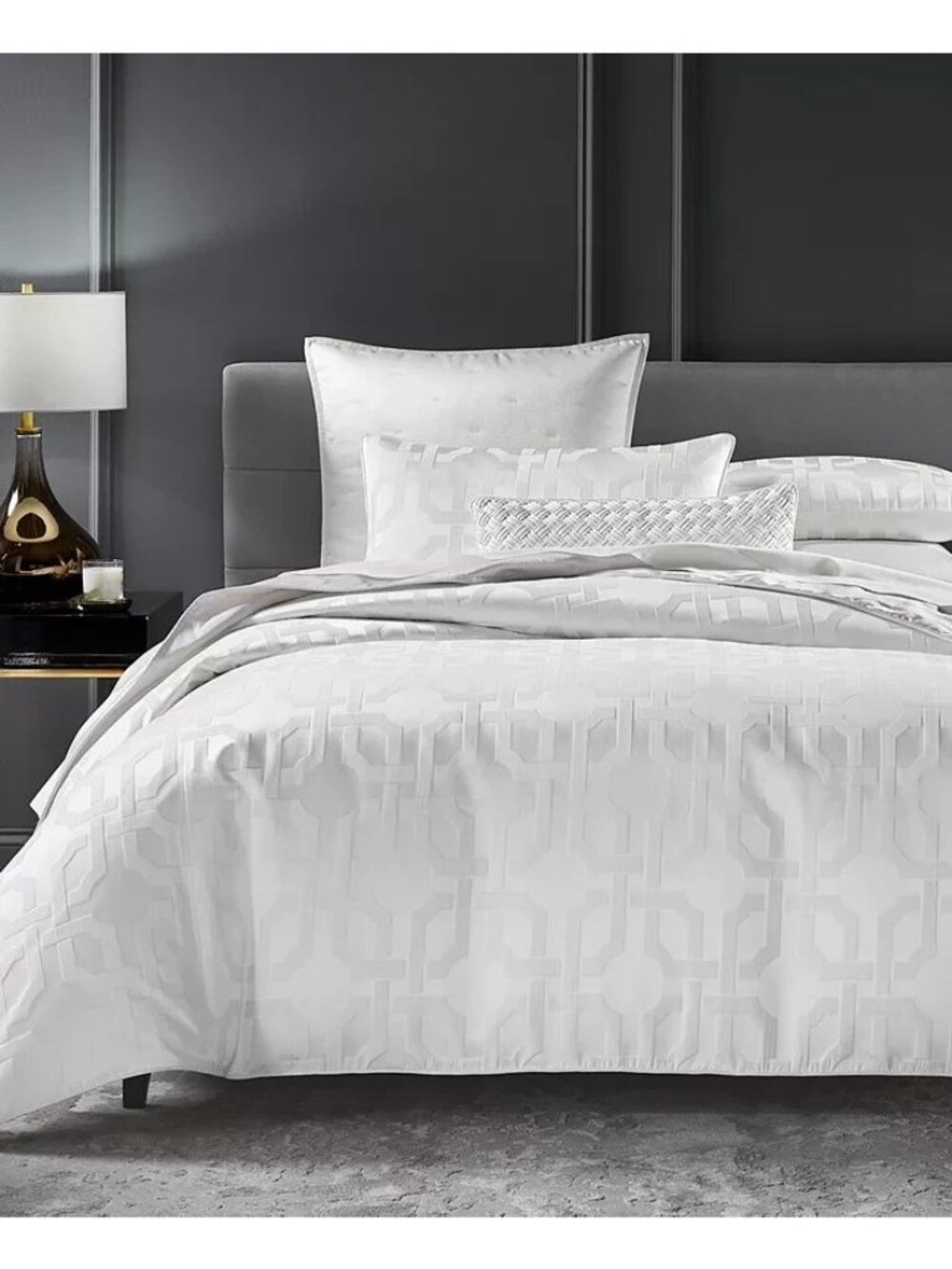 Hotel Collection Interlace, King Comforter $550 MSRP